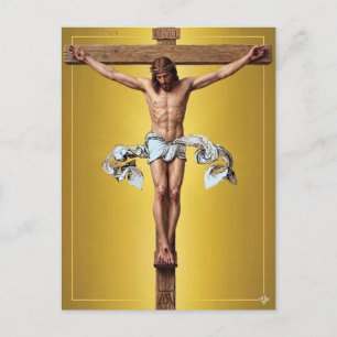 Postale Albrecht Dürer 1505 Le Christ en croix Carte posta