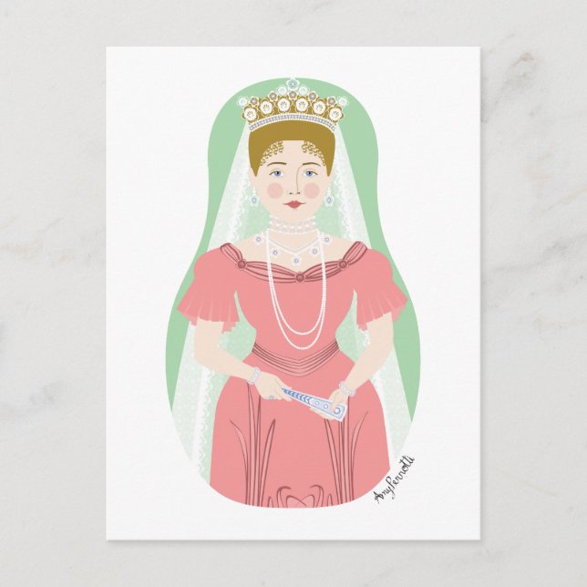 Postale Alexandra Feodorovna Romanova Matryoshka Carte pos (Devant)