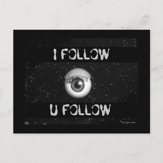 Postale Algorithme de Peeping Tom Cartoon Poster Carte Pos (Devant)