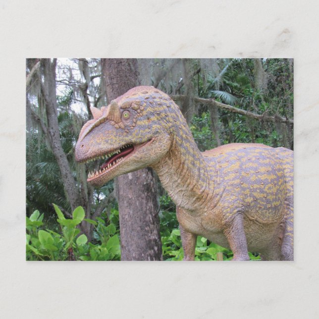 Postale Allosaurus - Dinosaure - Carte d'apprentissage (Devant)