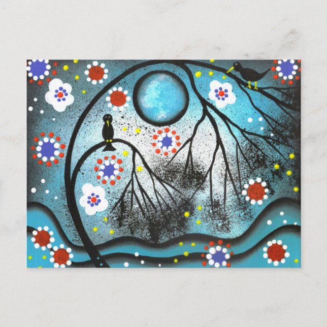 Postale Amateurs d'ART FOLK Tree par LORI EVERETT carte po (Devant)