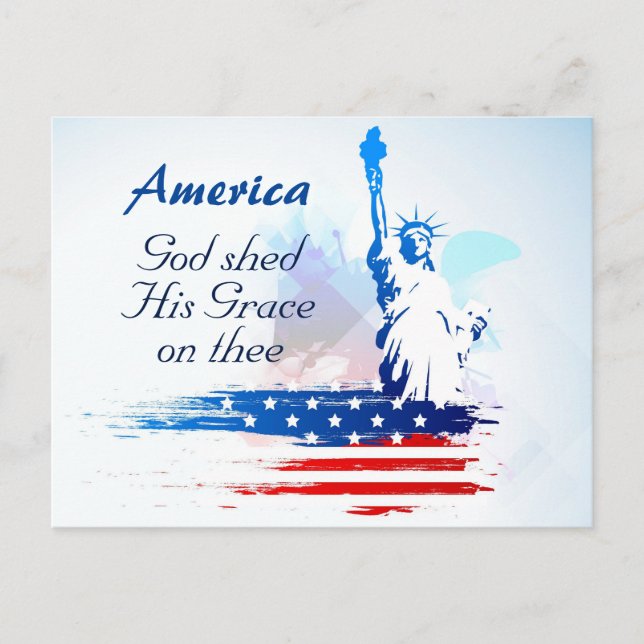 Postale America-God a partagé sa grâce sur la carte postal (Devant)