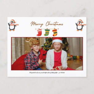 POSTALE AMI PERSONNALISÉ PHOTO CHRISTMAS CARTE POST