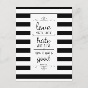 Postale amour doit être sincère mémoire verse carte postal