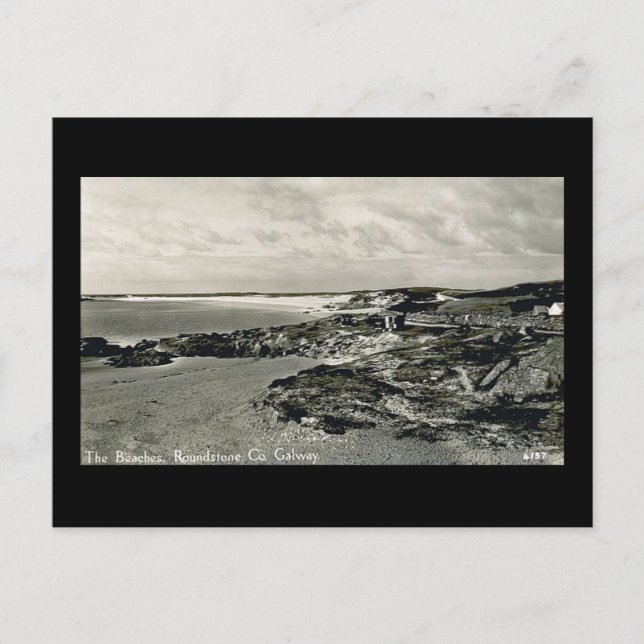 Postale Ancien rond-point de carte postale, Co Galway (Devant)