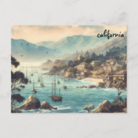 ancienne carte d'achat de Californie envoi postal