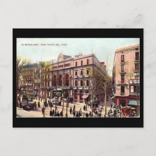 Postale Ancienne carte postale, Barcelone, Gran Teatro del