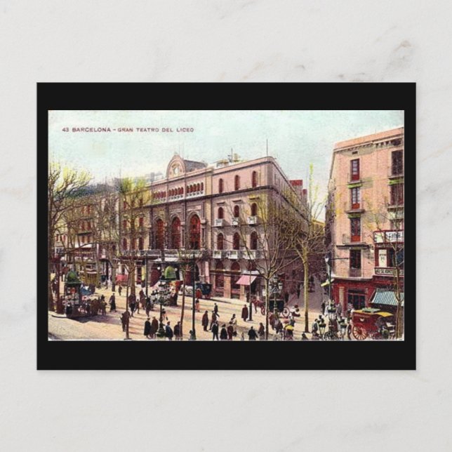 Postale Ancienne carte postale, Barcelone, Gran Teatro del (Devant)