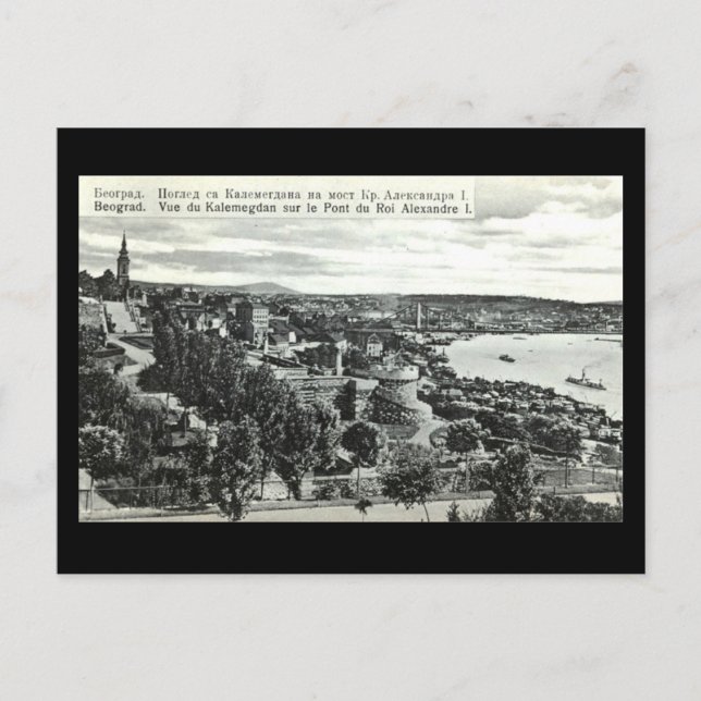 Postale Ancienne carte postale, Belgrade (Devant)