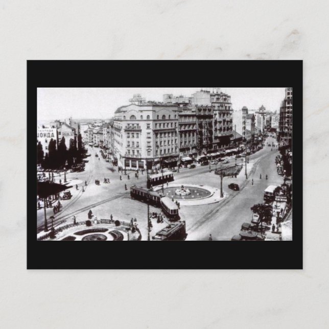 Postale Ancienne carte postale, Belgrade, Terazije en 1939 (Devant)