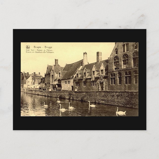Postale Ancienne carte postale, Bruges (Devant)