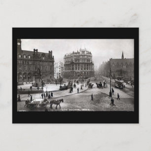 Postale Ancienne carte postale, Carré de la ville, Leeds