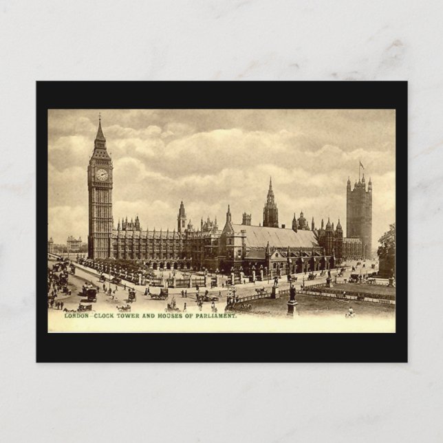 Postale Ancienne carte postale, Chambres du Parlement, Lon (Devant)