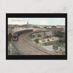 Postale Ancienne carte postale, Chemin de fer surélevé, Ne