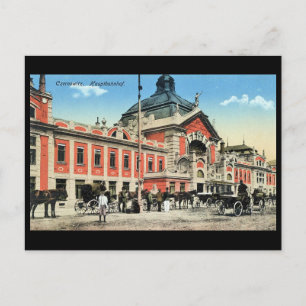 Postale Ancienne carte postale, Gare, Chernivtsi, Ukraine