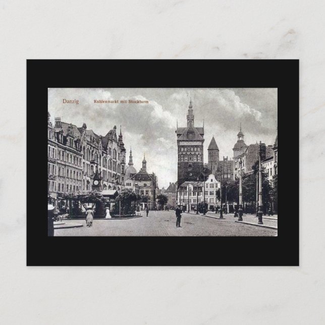 Postale Ancienne carte postale, Gdansk/Danzig - Kohlenmark (Devant)
