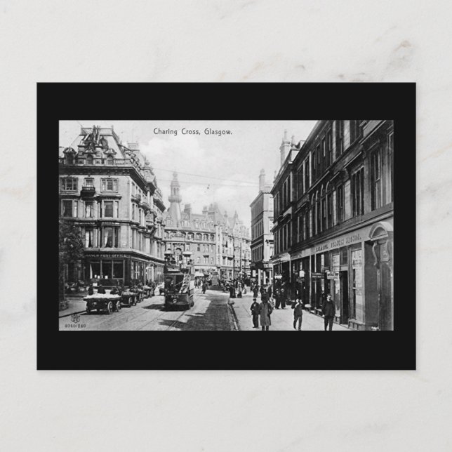 Postale Ancienne carte postale, Glasgow, Charing Cross (Devant)
