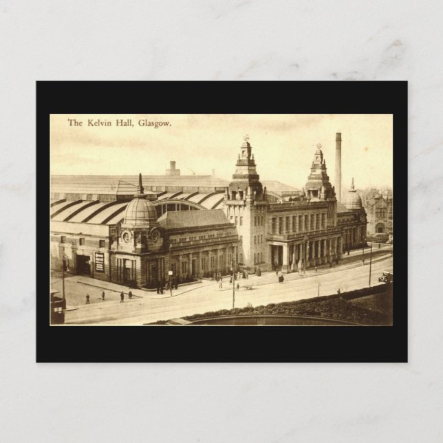 Postale Ancienne carte postale, Glasgow, Kelvin Hall (Devant)