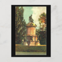 Ancienne carte postale, Gower Memorial, Stratford-