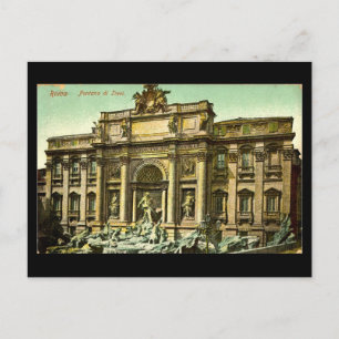 Postale Ancienne carte postale, Rome, Fontana di Trevi en 
