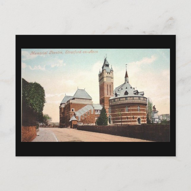 Postale Ancienne carte postale, Shakespeare Memorial Theat (Devant)