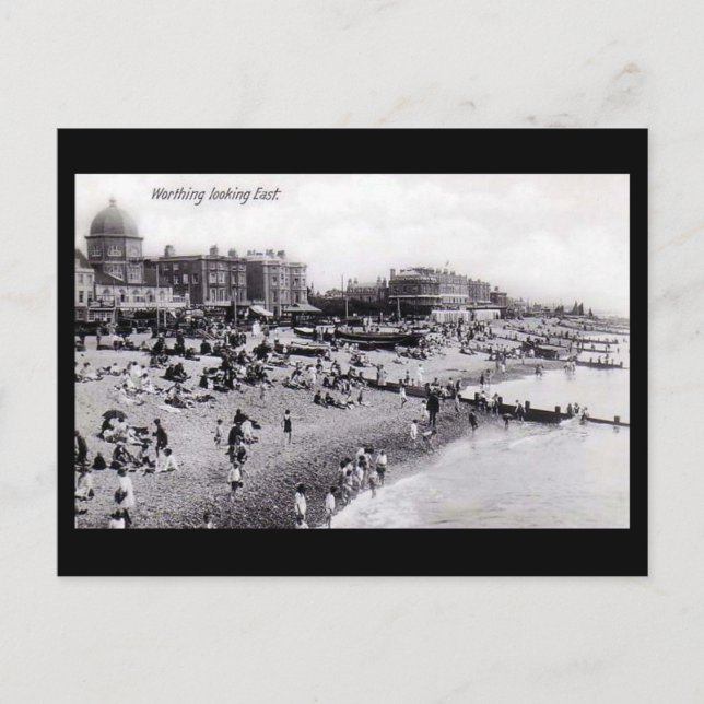 Postale Ancienne carte postale, Worthing Beach (Devant)