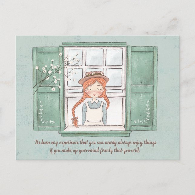 Postale Anne of Green Gables Profitez des choses Carte pos (Devant)