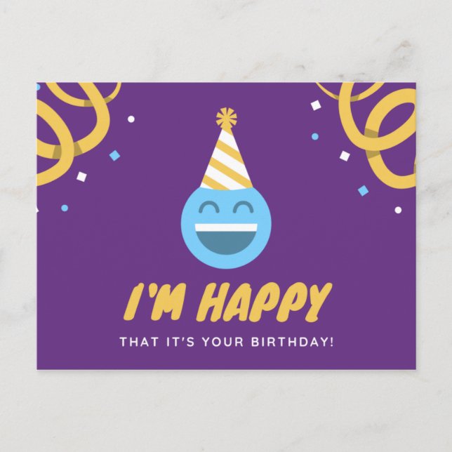 Postale Anniversaire drôle - voir le dos de la carte - (Devant)