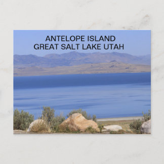 Postale Antelope Island Great Salt Lake in Utah Carte post