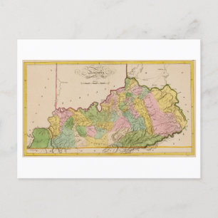 Postale Antique 1815 Carte du Kentucky