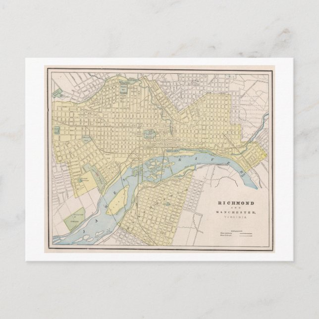 Postale Antique 1899 Carte de Richmond, Virginie, (Devant)