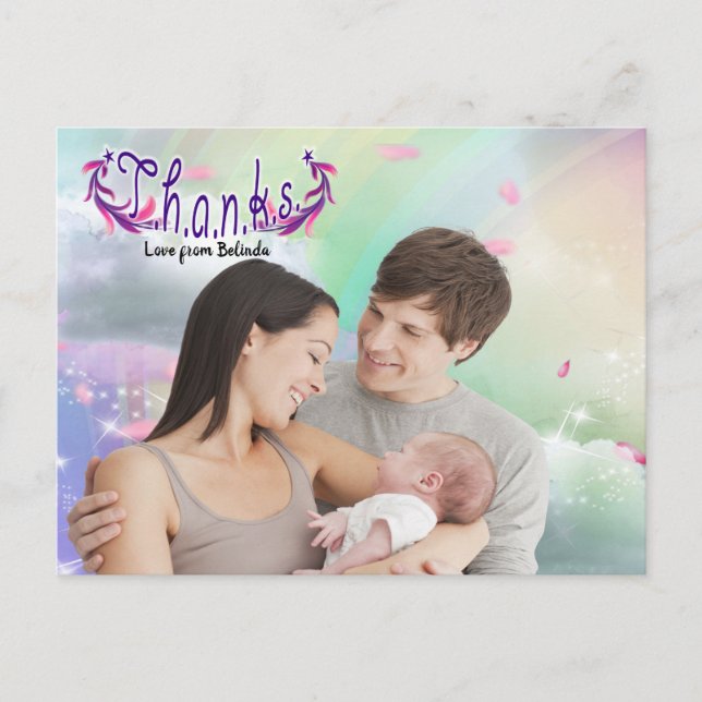 Postale Arcs-en-ciel, Nuages duveteux & Carte photo Papill (Devant)