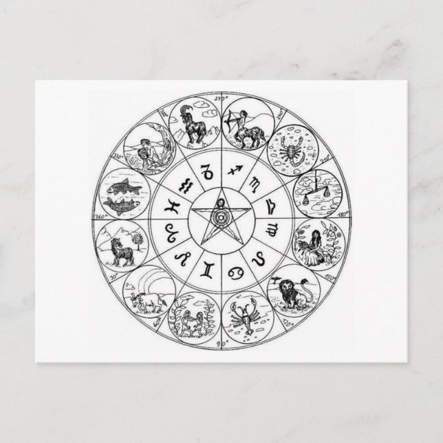 Postale Astrologie/Divination Vintage carte postale-3 (Devant)