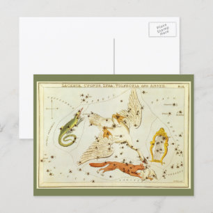 Postale Astronomie vintage, Constellations Stars Carte Gra