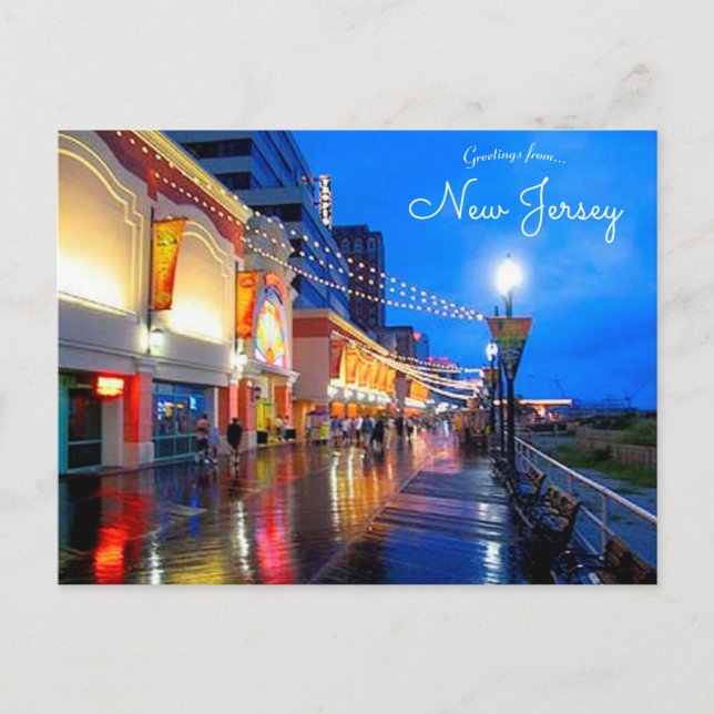 Postale Atlantic City New Jersey Ward Boardwalk Carte post (Devant)