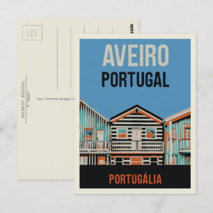 Postale Aveiro Portugalia illustration Portugal Carte post