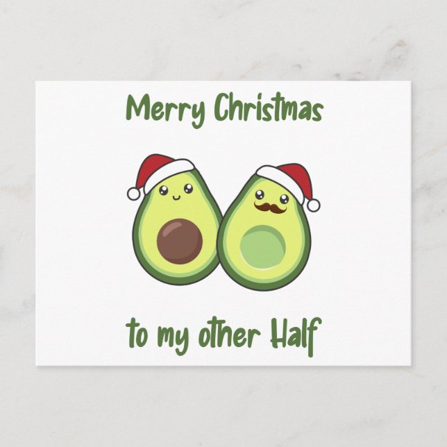 Postale Avocado Christmas Lights Funky Avocados Carte Post (Devant)