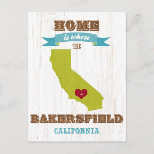 Postale Bakersfield, Californie Carte - La maison est là o