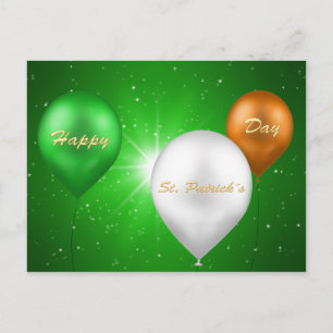 Postale Ballons irlandais de la Saint-Patrick - Carte post