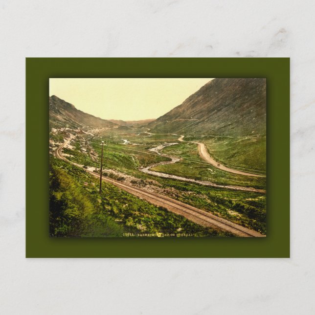 Postale Barnesmore Gap. Carte du comté de Donegal, Irlande (Devant)