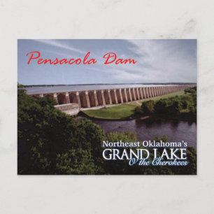 Postale Barrage de Pensacola...Grand Lake OK  carte postal