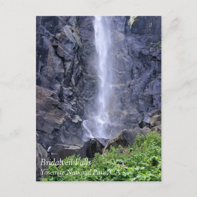 Postale Bas de Bridalveil Falls, Yosemite, CA Carte postal (Devant)