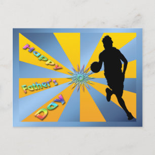 Postale Basket-ball - Carte de Bonne Fête des Pères