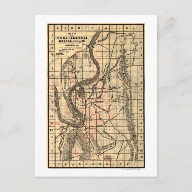 Postale Bataille de Chickamauga - Guerre civile Carte pano (Devant)