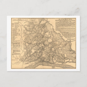 Postale Bataille de Shiloh - Guerre civile Carte panoramiq