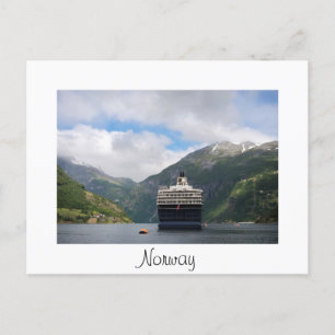 Postale Bateau de croisière en Geirangerfjord carte postal