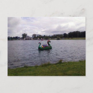 Postale Bateau Dragon d'Eldridge Park à Elmira, NY Carte p