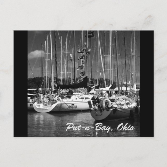 Postale Bateaux photo Put-n-Bay Black & White carte postal (Devant)