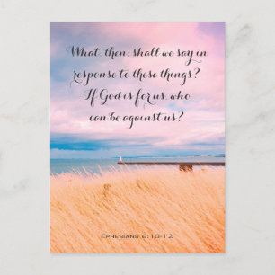 Postale Beau bord de mer en Angleterre, carte chrétienne.