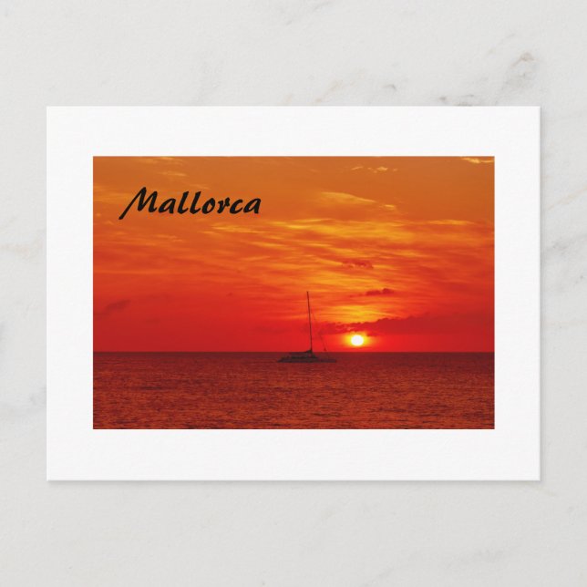 Postale Beau coucher de soleil sur Majorque - Carte postal (Devant)
